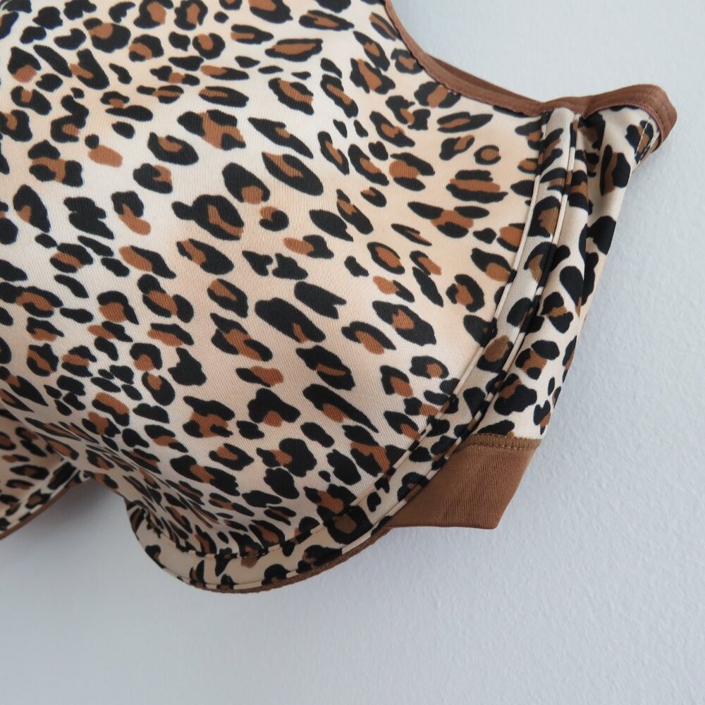 CACIQUE Smooth Boost Leopard Cheetah Print Bra - Size 44DDD - Picture 6 of 13